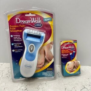 NEW! Dr. Scholls Express Pedi Foot Smoother and Set of Two Replacement Rollers